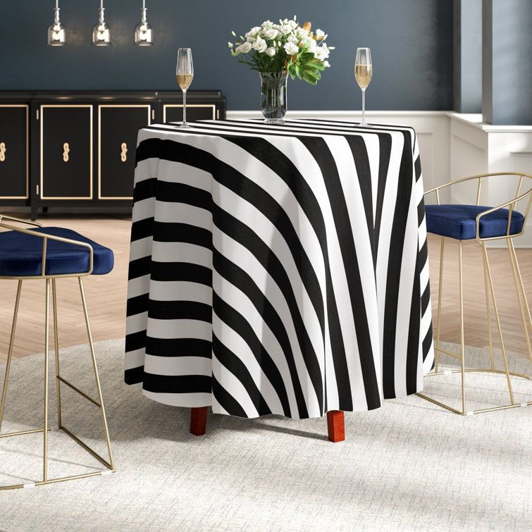 Rosdorf Park Sam Round Striped Tablecloth & Reviews Wayfair